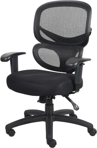 Vista 6 de Boss Office Products - Silla multifunción para tareas en negro, espalda media (B6338)