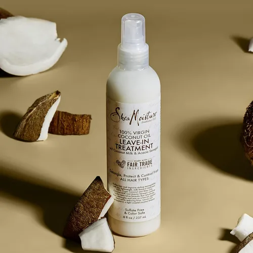 Vista 12 de Tratamiento sin enjuague de aceite de coco 100% virgen Shea Moisture, 8 onzas