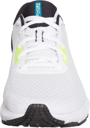 Vista 2 de Under Armour HOVR Sonic 5 - Tenis de correr para hombre, Blanco (100)Amarillo de alta visibilidad