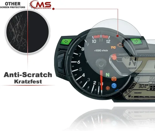 Vista 3 de [2 piezas] Película de protección de pantalla película de protección del velocímetro adecuada para Suzuki V-Strom DL650 DL1000 2017+ 2X Ultra Clear