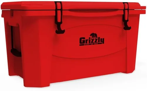 Vista 2 de Grizzly Coolers Refrigerador de 6 cuartos Rojo