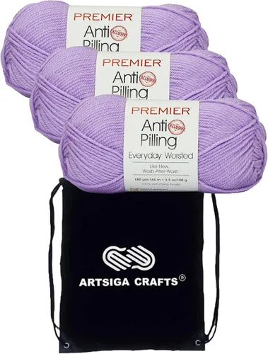 Vista 60 de Premier Yarns Antibolitas para todos los días Blancanieves 100-1 Dn100-1-Snow-White