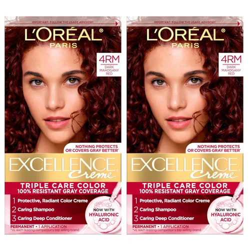 Vista 57 de L'Oreal Paris Excellence Crème Tinte Permanente para el Cabello, Color de Cabello de Triple Cuidado con Complejo Pro-Keratina para una Cobertura