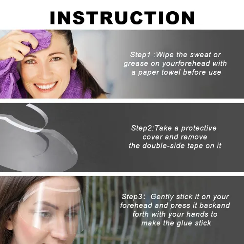Vista 3 de 30 unidades de protectores faciales y oculares para ducha, viseras transparentes protectoras de maquillaje, protector de cejas para ducha