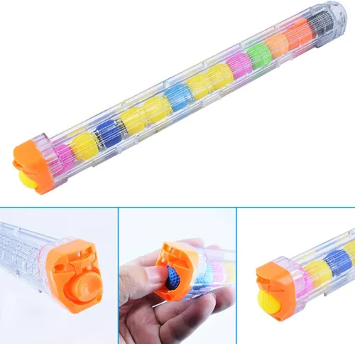 Vista 6 de pinzas para cartuchos de carga rápida, 4 unidades, 12 dardos para Nerf n-Strike Elite Blaster (naranja)