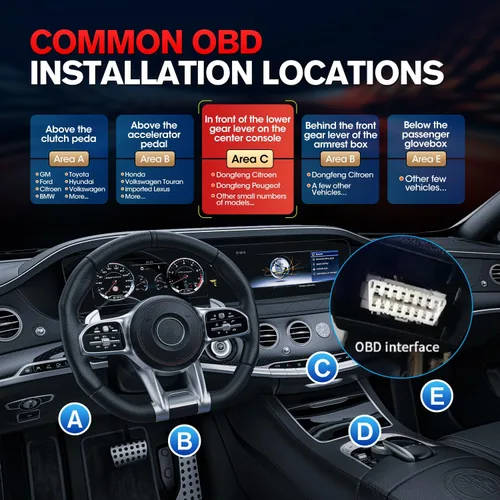 Vista 7 de Autel Divisor OBD2 original de 16 pines OBD II, 1 adaptador de cable de extensión macho a 2 hembras, cable de extensión OBDII (1 pie/11.8 in)