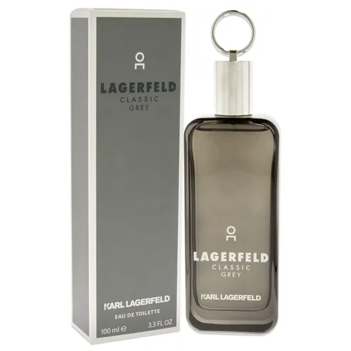 Vista 3 de Lagerfeld Classic Grey by Karl Lagerfeld - Eau de Toilette en espray para hombre, 3.3 oz