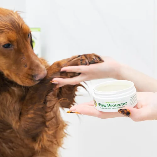 Vista 5 de Doggy Style Bálsamo de patas para perros, cera natural segura para lamer patas para patas secas y agrietadas, hidratante para almohadillas, nariz