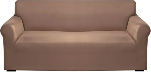 Vista 14 de Qubjus Funda de sofá moderna de alta elasticidad para sofá cama de dos cojines, funda de sofá sólida antideslizante, lavable, protector de muebles