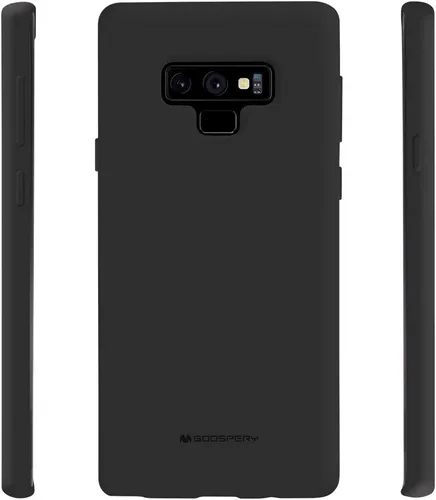 Vista 3 de GOOSPERY Soft Feeling Jelly para Samsung Galaxy Note 9 Case (2018) Cubierta de parachoques delgada sedosa (negro)
