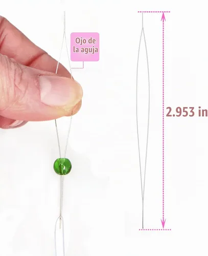 Vista 4 de LPBeads 12 rollos de 0.8mm de hilo elástico para hacer joyería de pulseras con agujas y regla para ensartar cuentas