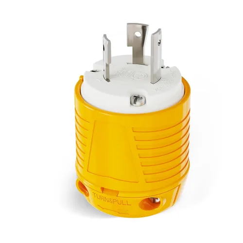 Vista 11 de RVGUARD extremos de cable de extensión macho y hembra, juego de enchufe y conector de repuesto de hoja recta de 15 A 125 V de servicio pesado, tipo
