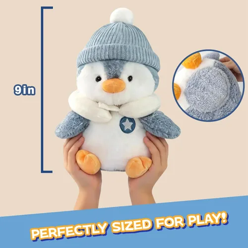 Vista 5 de Juguete de pingüino parlante interactivo de felpa para bebé y niño, regalos para niños y niñas, cantar, imitar, grabar, repetir lo que dices