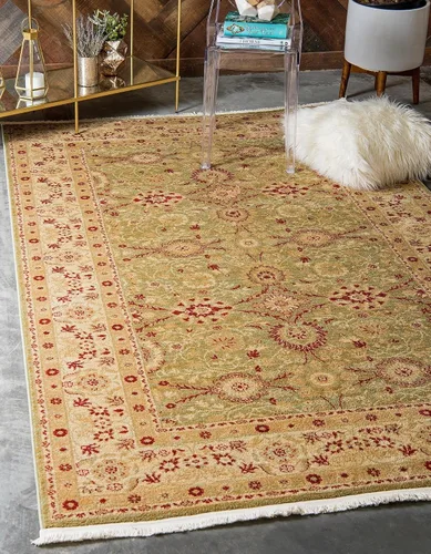 Vista 9 de Unique Loom - Alfombra de la colección Edinburgh - Monroe (2 x 6 pies 1 pulgada, pasillo, azul/marrón)