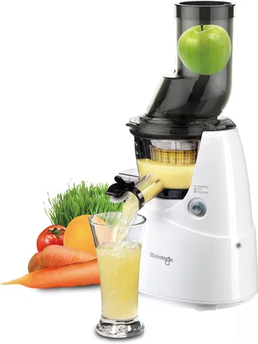 Vista 2 de Kuvings Extractor de jugos lento completo blanco B6000W con fabricador de sorbetes, juego de herramientas de limpieza, tapa inteligente y libro