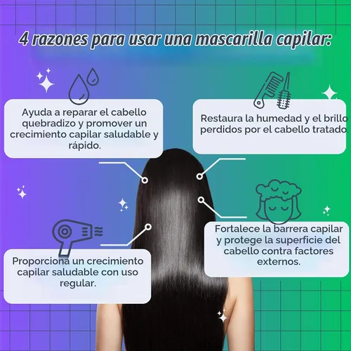 Vista 3 de Morfose - Mascarilla de argán para rizos, encrespamiento, decolorado, cabello BLonde, mascarilla para el cabello acondicionador profundo, mascarilla