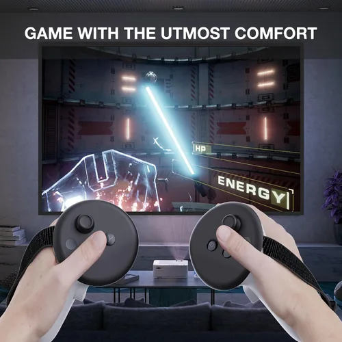 Vista 6 de APEXINNO VR Controller Grips Adjustable Active Knuckle Straps with Battery Cover for Meta Quest 3 Accessories, VR Controller Strap Battery Cover