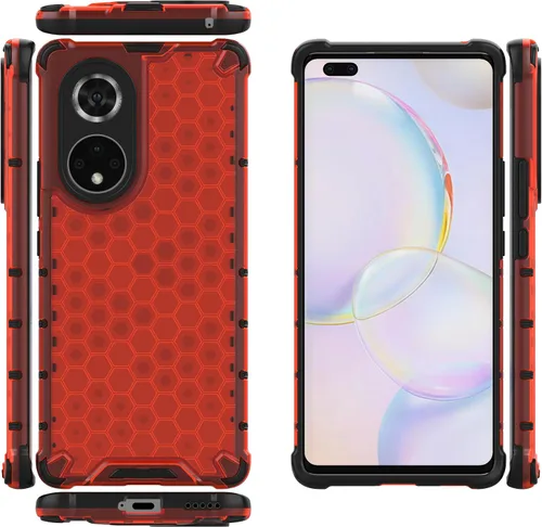 Vista 50 de Pzwoxukhov Funda compatible con Huawei Nova 3i, compatible con Huawei P Smart+ 2018 Honeycomb Anti-Drop Shock-Absorbing Case Negro