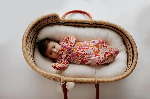Vista 115 de Three Little Tots Vestido de corbata anudada para bebé recién nacido - Bebé