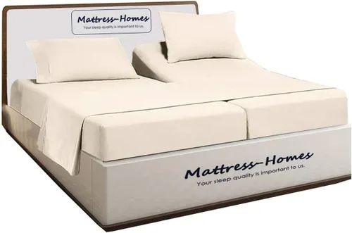 Vista 36 de Mattress-Homes Juego de sábanas de 4 piezas ultra lujosas 100% algodón suave de fibra larga de 16 pulgadas de profundidad, tamaño individual lavable