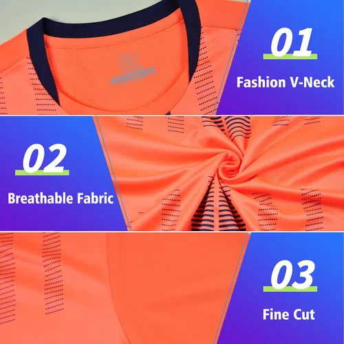 Vista 3 de TOMIYO Conjunto de uniformes de fútbol personalizados para niños y mujeres, jóvenes y adultos
