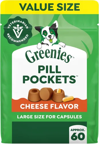 Vista 18 de Greenies Pill Pockets - Golosinas para perros de gran tamaño, sabor a queso