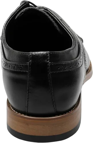 Vista 3 de STACY ADAMS Zapatos Oxford con cordones y puntera para hombre Dickinson Negro