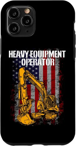 Vista 13 de Funda para excavadora de retroexcavadora con bandera de Estados Unidos para iPhone 12 mini