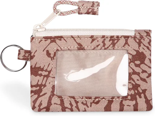 Vista 24 de KAVU Stirling Cartera delgada de lona de algodón con cremallera de doble cara