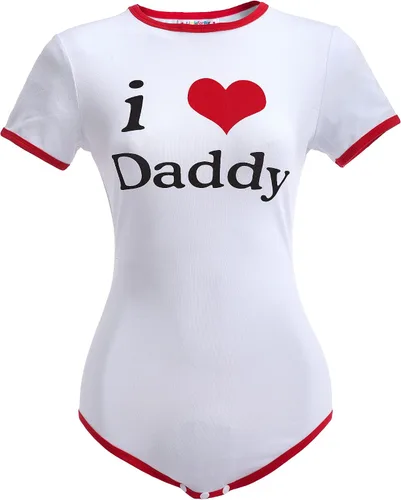 Vista 10 de Littleforbig Mameluco de algodón con estampado "I Love Daddy