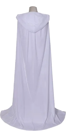 Vista 4 de BIGXIAN Capa de terciopelo con capucha de longitud completa para Halloween Navidad disfraces 59 pulgadas