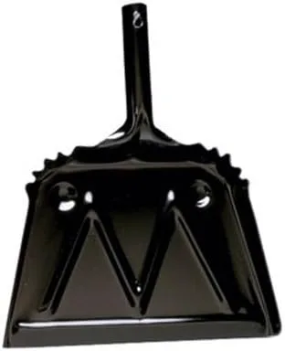 Vista 2 de Impact Productos 4212-90 12" Black Metal HD Dust Pan - Cantidad 4