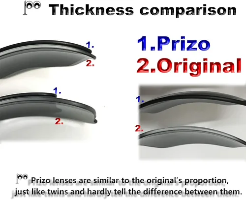 Vista 5 de Prizo - Lentes polarizadas de repuesto para gafas de sol Oakley Sylas OO9448 - MultiOptions