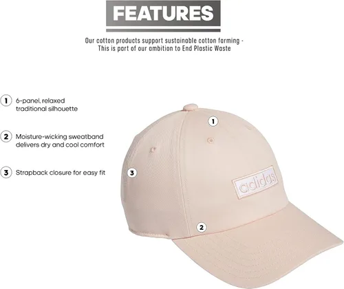 Vista 9 de adidas Gorra Contender II para mujer Vapour RosaBlanco