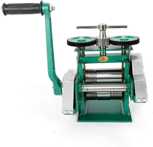 Vista 4 de Máquina de laminadores de combinación manual Máquina de prensa de joyería Máquina de laminación de combinación Máquina de laminación de aleación