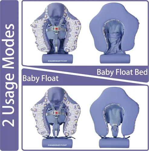 Vista 4 de HECCEI Mambobaby Flotador con toldo, añade cola, flotador para bebé edición de lujo