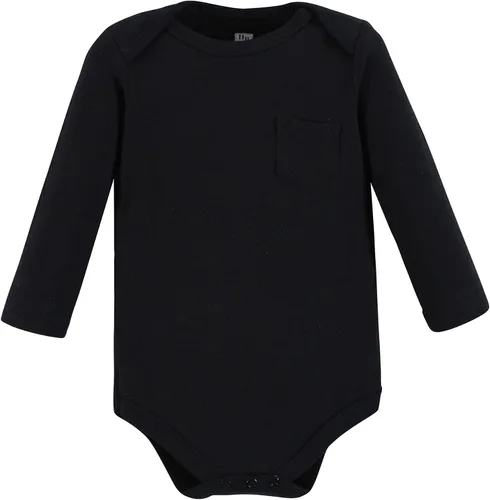 Vista 113 de Hudson Baby baby-boys Cotton Long-sleeve Bodysuits 5-pack