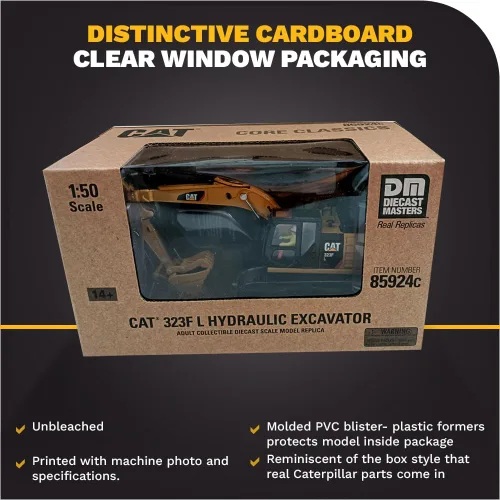 Vista 6 de Diecast Masters Excavadora hidráulica Caterpillar 323F L, Core Classics Series Camiones para gatos y equipo de construcción, coleccionable a escala