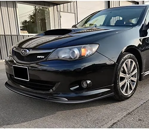Vista 5 de EPARTS - Juego de 3 piezas de alerón de parachoques delantero estilo CS para barbilla, protector compatible con Subaru Impreza WRX 2008-2010