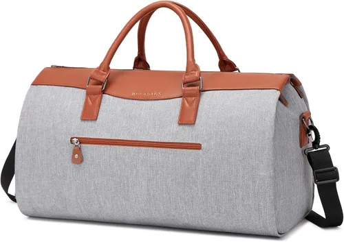 Vista 2 de BUG Bolsas de ropa, bolsa de ropa convertible con correa para el hombro, compartimento para zapatos, bolsas de viaje de transporte, bolsa de lona