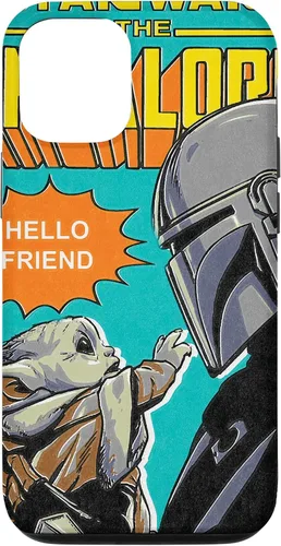 Vista 27 de Funda para iPhone 14 Pro Max Star Wars The Mandalorian Mando y el Niño