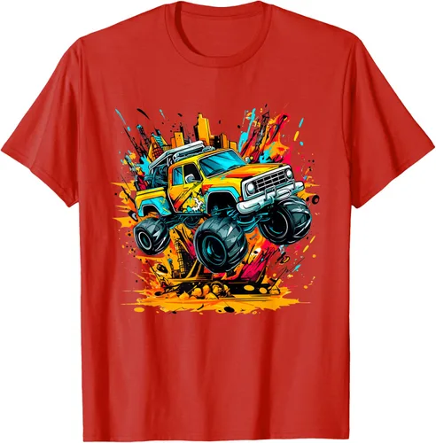 Vista 87 de Monster Trucks Are My Jam - Camiseta Monster Truck, Negro