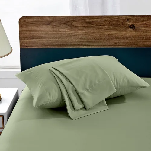 Vista 16 de FreshCulture Fundas de Almohada Beige Tamaño Queen Paquete de 2 - Juego de Fundas de Almohada - Cierre de Sobre - Tela de Microfibra Cepillada Suave
