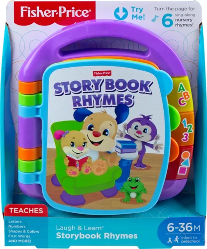 Vista 6 de Fisher-Price Ríe y aprende libro de historias con rimas