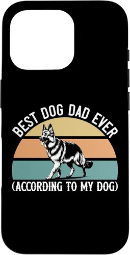 Vista 20 de German Shepherd Best Dog Dad Ever According to My Dog, GSD Case for iPhone XR
