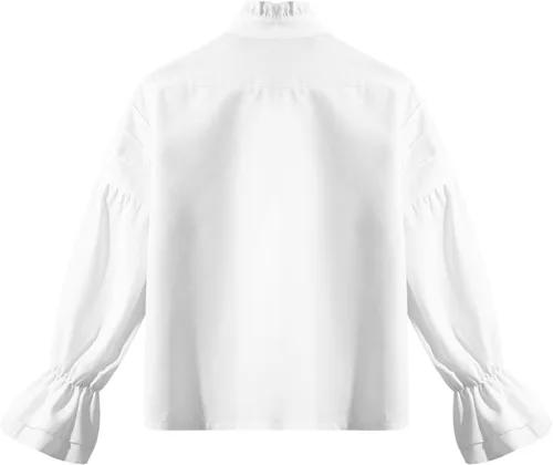 Vista 4 de TiaoBug Camisa de pirata medieval para niños, camisa renacentista con volantes, jacobita escocés, Ghillie, tops para disfraces de Halloween