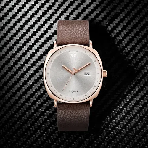 Vista 4 de TOMI Relojes de pulsera de cuarzo para hombre de negocios de moda para hombre, regalos para hombres, estudiantes y mujeres