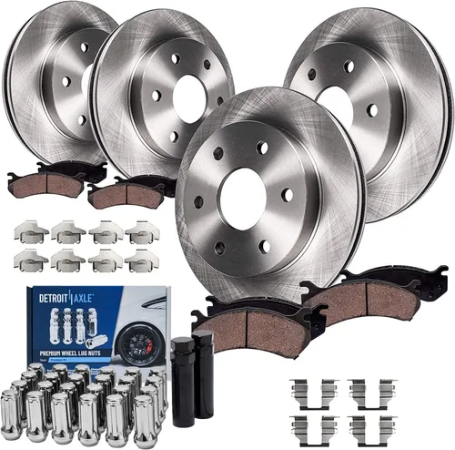 Vista 20 de Detroit Axle - Kit de freno para Nissan Rogue 2014, 2015, 2016, 2017, 2018, 2019, rotores de freno de disco de cerámica, con repuesto de hardware