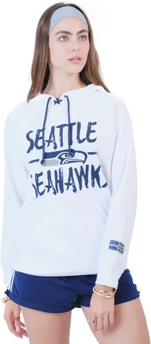 Vista 19 de Ultra Game Sudadera con capucha oficial de la NFL con cuello de lazo súper suave para mujer