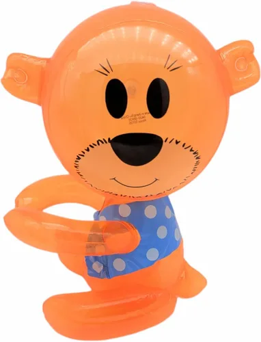 Vista 3 de Zugar Land Hug Me - Animales inflables de zoológico salvajes de safari (paquete de 12) abrazando armas, mono, conejo, conejo, oso de peluche.